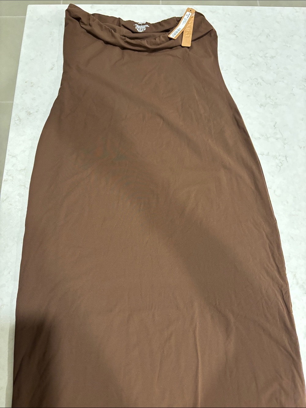 SKIMS fits everybody tube dress size, large color, cocoa nwt - Picture 2 of 6